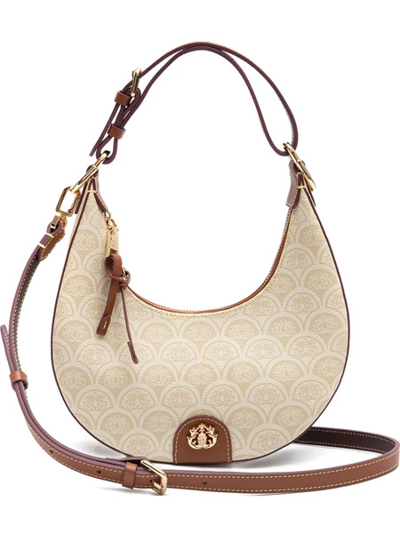  Isla Monogram Shoulder Bag - Neutrals 
