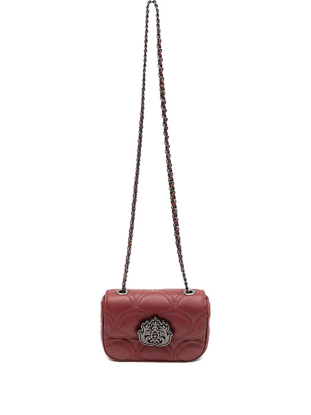  Isla Sirena Quilted Emblem Chain Shoulder Bag - Red 