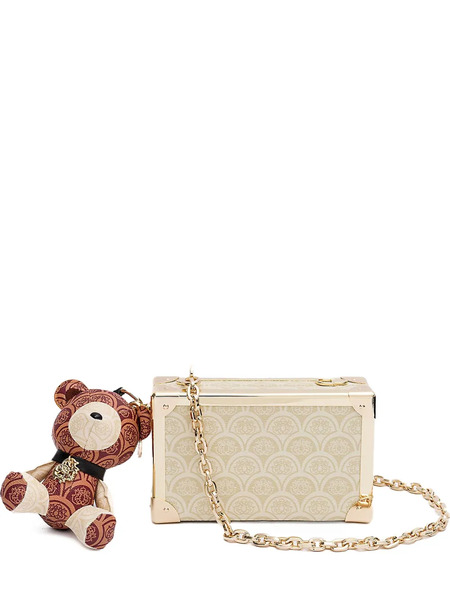  Isla Trunk Sirena Monogram Shoulder Bag - Neutrals 