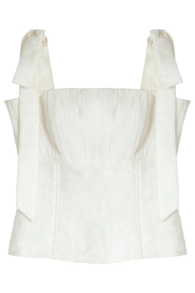  Isolda âncora Tie-strap Top - White 