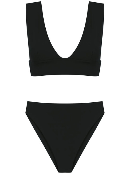  Isolda Cut-out Bikini Set - Black 