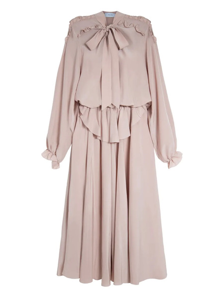  Isolda Dandara Silk Midi Dress - Neutrals 