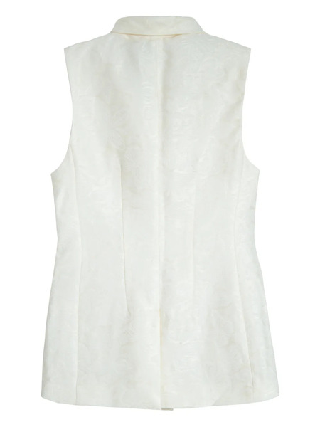  Isolda Encantos Flap-pockets Waistcoat - White 