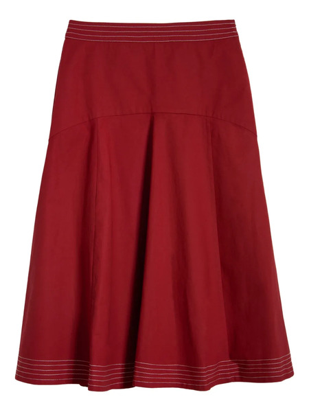  Isolda Revoada Midi Skirt - Red 