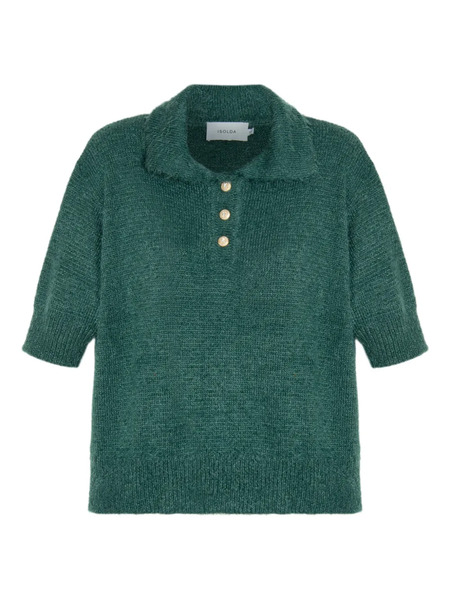  Isolda Short-sleeve Polo Shirt - Green 