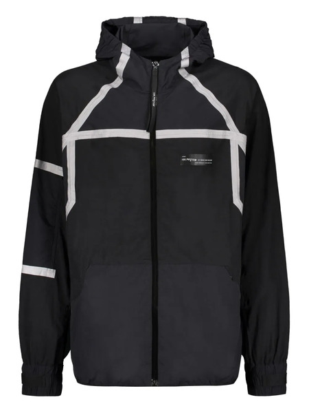  Iso.poetism Reflective-panelled Hooded Jacket - Black 
