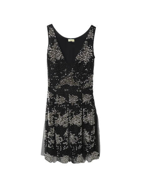  Issa Beaded Mini Dress - Black 