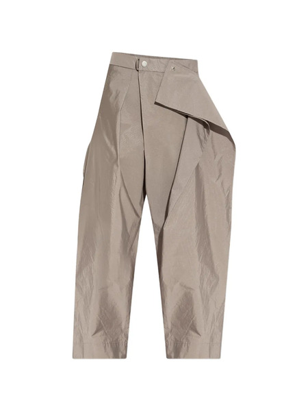  Issey Miyake Folded-detail Trousers - Neutrals 