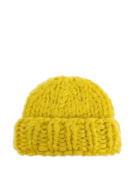  Issey Miyake Knitted Beanie Hat - Yellow 
