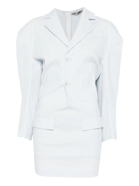  Issey Miyake Like Torso Notched Lapels Blazer - Blue 