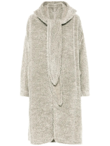  Issey Miyake Wool Loop Warn Coat - Grey 