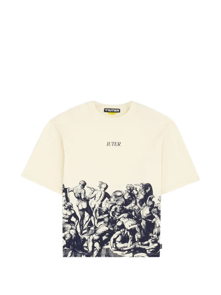  Iuter Battle Reverse Stitch T-shirt - Neutrals 