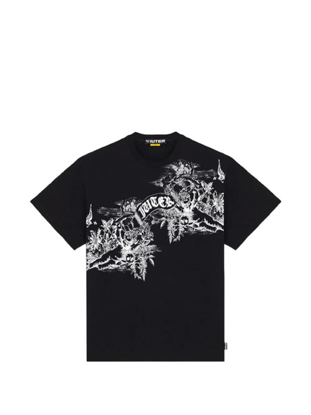  Iuter Paradise Print T-shirt - Black 