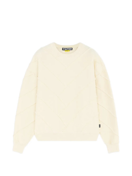  Iuter Parquet Reversive Crew-neck Sweater - Neutrals 