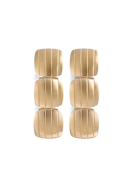  Ivi Slot Clip Drop Earrings - Gold 