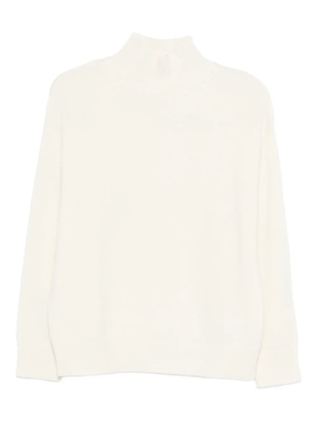  Ivory Paris Funnel-neck Sweater - Neutrals 