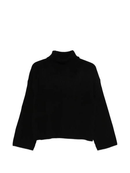  Ivory Paris Turtle-neck Sweater - Black 