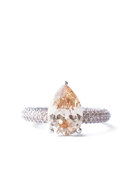  Izabel Display Mega Drop Ring - Silver 