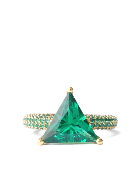  Izabel Display Mega Triangle Ring - Green 