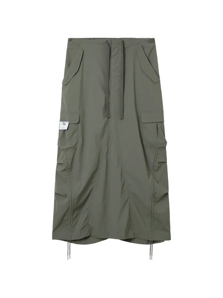 Izzue Cargo Drawstring Skirt - Green 