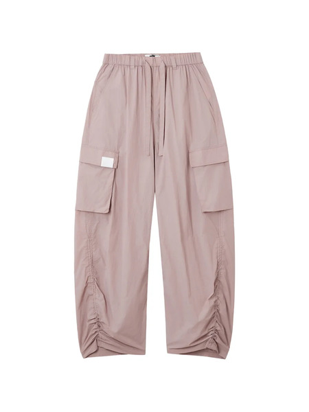  Izzue Cargo Drawstring Trousers - Pink 