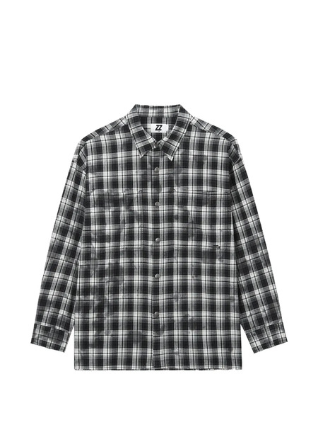  Izzue Check-pattern Shirt - Black 
