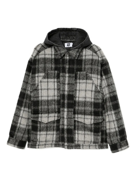  Izzue Checked Jacket - Black 