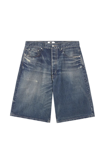  Izzue Distressed Denim Shorts - Blue 
