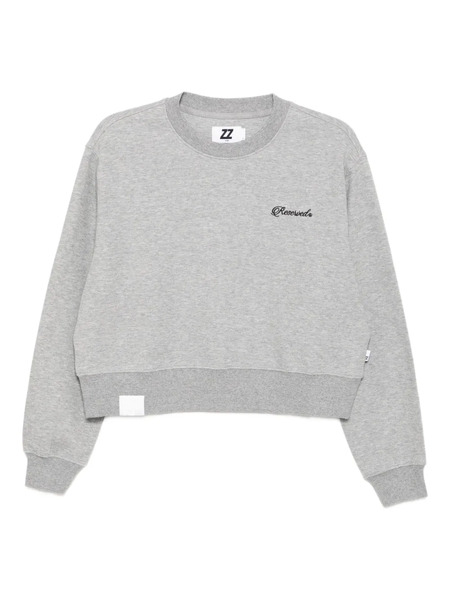  Izzue Embroidered-slogan Sweatshirt - Grey 