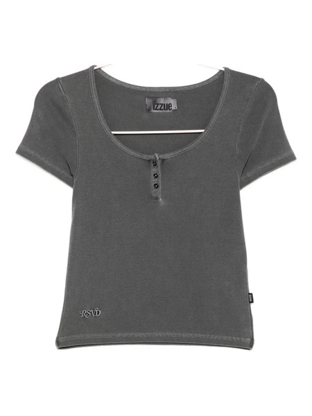  Izzue Henley Top - Grey 