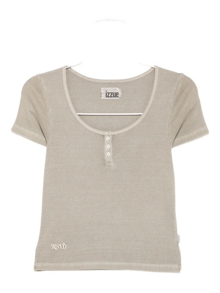  Izzue Henley Top - Neutrals 
