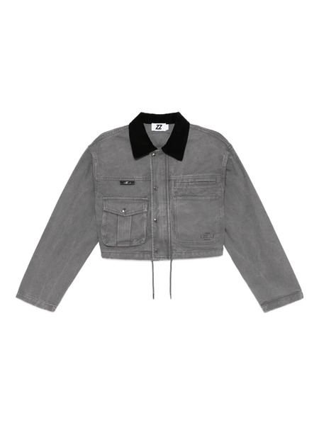  Izzue Logo-embroidered Jacket - Grey 