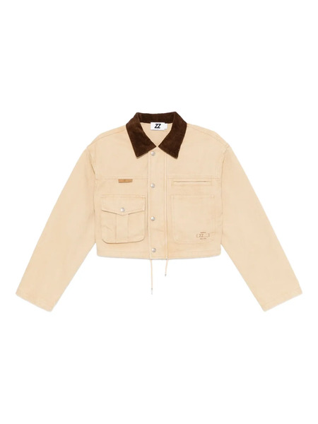  Izzue Logo-embroidered Jacket - Neutrals 