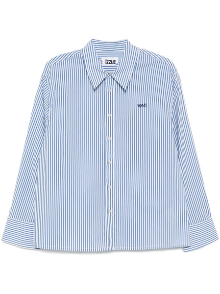 Izzue Logo-embroidered Shirt - Blue 