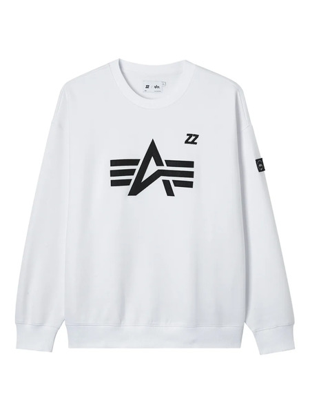  Izzue Logo-patch Crew-neck Sweatshirt - White 
