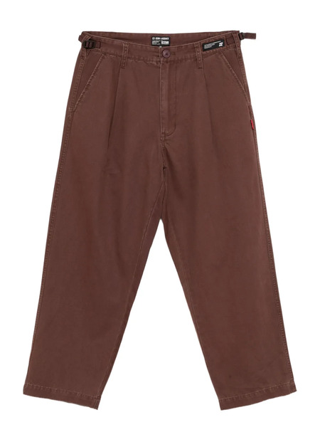  Izzue Logo-patch Trousers - Brown 