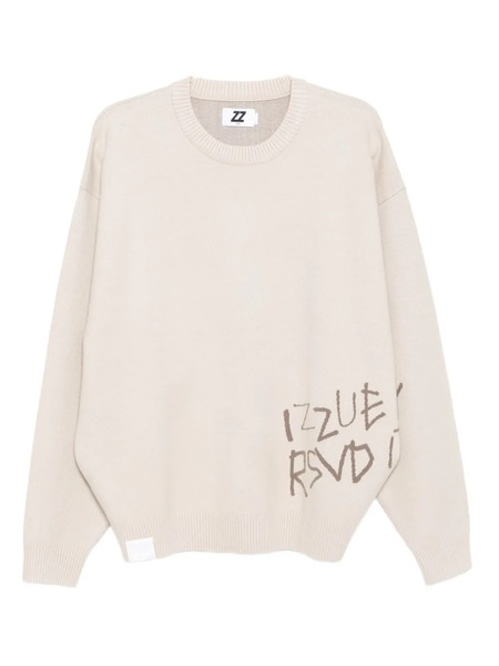  Izzue Logo-print Jumper - Neutrals 