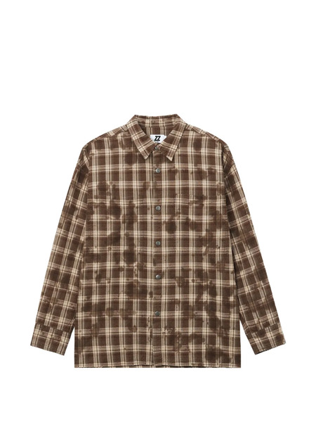  Izzue Plaid-pattern Shirt - Brown 