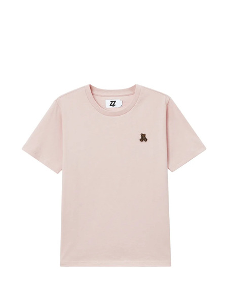  Izzue Teddy-patch Crew-neck T-shirt - Pink 