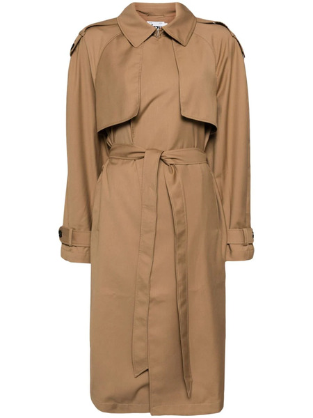  Izzue Tie-fastening Trench Coat - Neutrals 