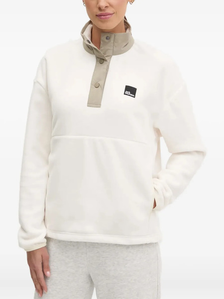  Jack Wolfskin Button-fastening Top - White 