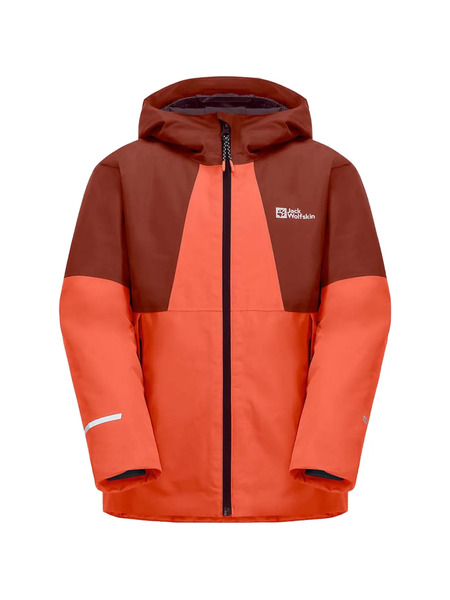  Jack Wolfskin Hooded Colour-block Jacket - Orange 