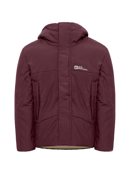  Jack Wolfskin Hooded Logo Jacket - Red 