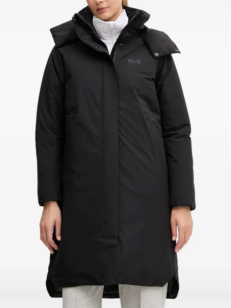  Jack Wolfskin Hooded Zip-up Jacket - Black 