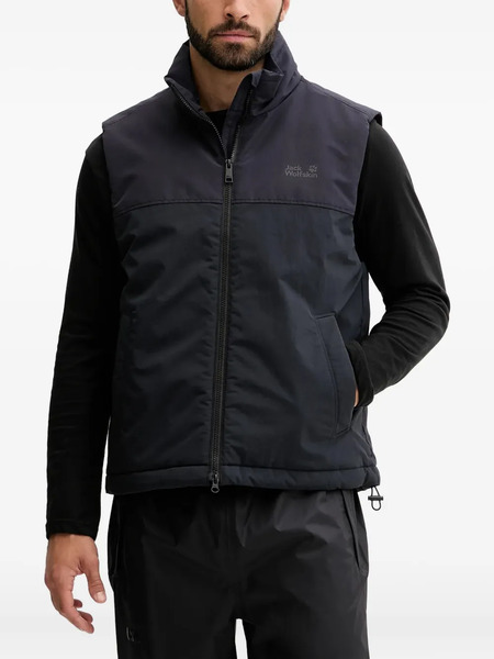  Jack Wolfskin Zip-up Gilet - Blue 