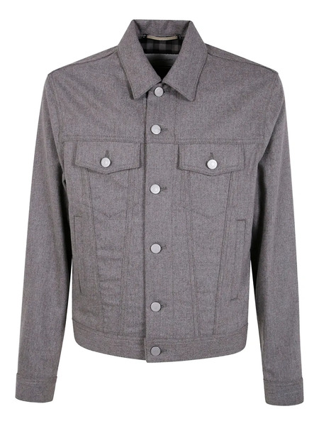  Jacob Cohën Buttoned Pocket Shirt Jacket - Grey 