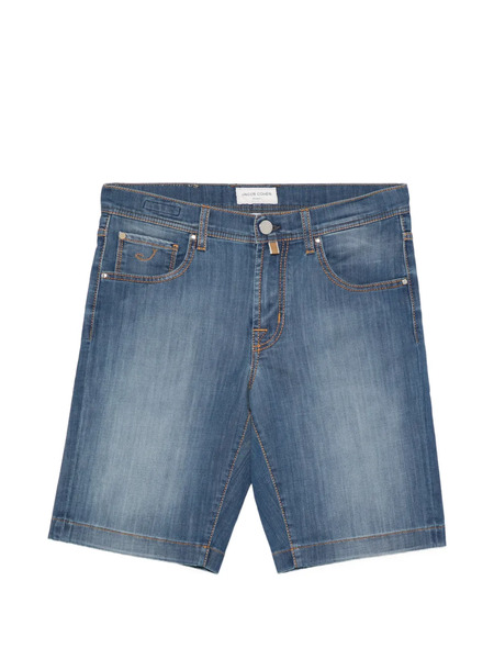  Jacob Cohën Logo-patch Shorts - Blue 