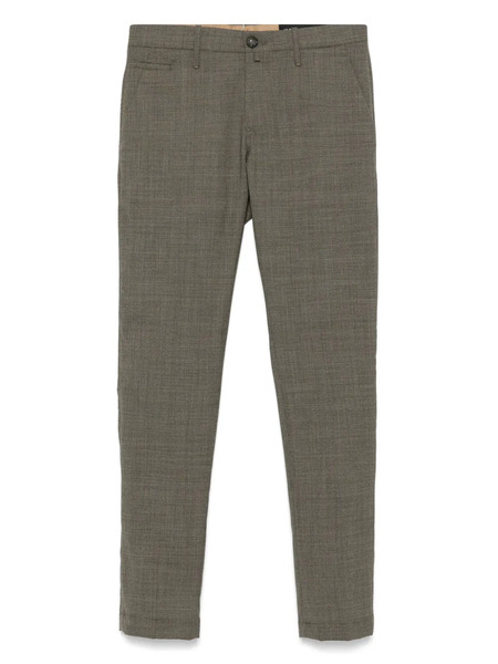  Jacob Cohën Logo-patch Trousers - Brown 