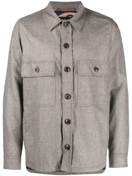  Jacob Cohën Long-sleeve Wool Shirt Jacket - Grey 