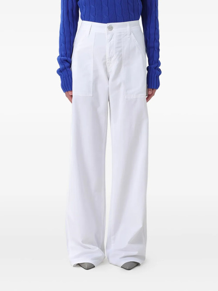  Jacob Cohën Patch-pocket Trousers - White 